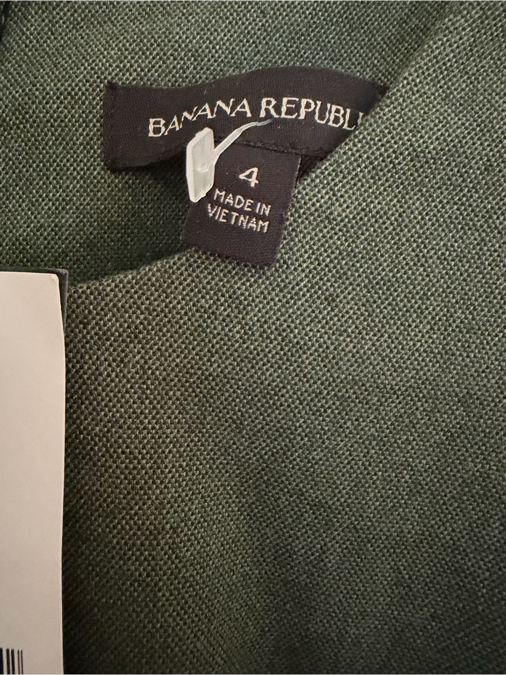 Banana Republic Olive Green Sleeveless Sheath Dress with Side Button Detail - Picture 2 of 4